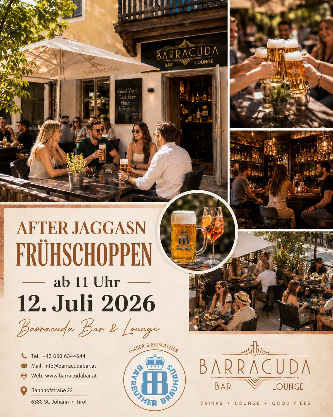 After Jaggasn Frühschoppen am 12. Juli 2026 in der Barracuda Bar & Lounge